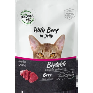 Eco Natura Pet Yetişkin Kedi Sığır Etli 85 gr Pouch x 20