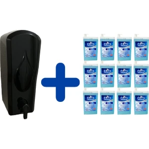 12 Adet/ 1 L Köpük Sabun Kartuşu + Dispenser