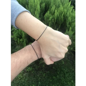 Arda Aksesuar Red String Siyah İp Çift Bileklik