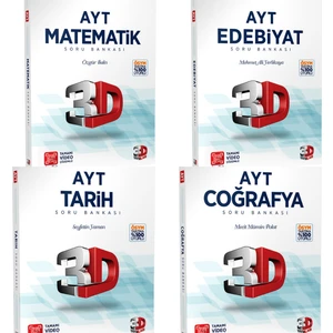 Çözüm Yayınları 3D AYT Eşit Ağırlık Soru Bankası Seti + Deneme Sınavı