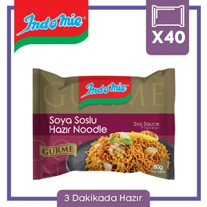 Indomie Gurme Serisi Soya Soslu Çeşnili 40'lı