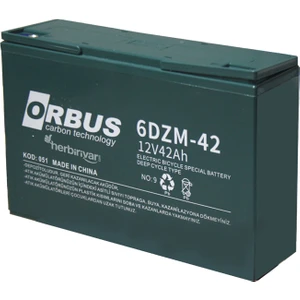 12 V 42AH Elektrikli Bisiklet Karbon Jel Akü