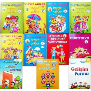 3 - 4 Yaş Vızvız Arılar Eğitim Seti 9 Kitap