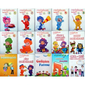 4 - 5 Yaş Pedigiller Eğitim Seti 12 Kitap