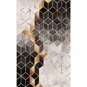STY Home Küp Kaymaz Tabanlı Yıkanabilir Halı Kilim Yolluk Bronz