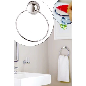 Yapışkanlı Yuvarlak Metal Havluluk - Ç824
