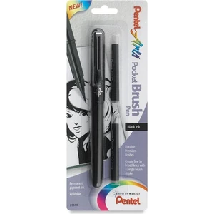 Pocket Brush Pen Cep Tipi Fırça Uçlu Kalem + 2 Yedek Kartuş