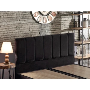 Piano Lite Çift Kişilik Yatak Başlığı - 140 cm Siyah Kumaş Başlık