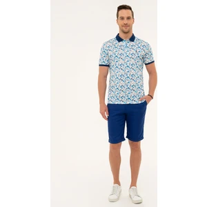 Pierre Cardin Erkek Saks Standart Fit Bermuda Şort 50224377-VR045