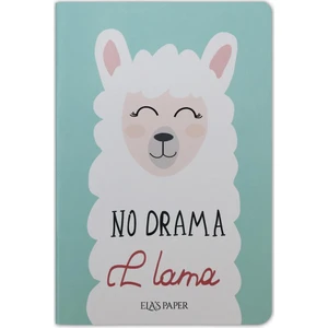 Ela's Paper Lama Çizgisiz Defter Mavi