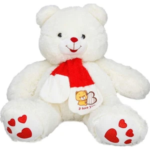 Sunman Kırmızı Atkılı Peluş Ayı 70 cm