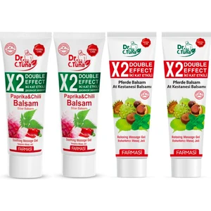 2 Tane Dr.c. Tuna Iki Kat Etkili Biberli Masaj Jeli 125 ml ve 2 Tane Dr.c. Tuna Iki Kat Etkili At Kestanesi Masaj Jeli 125 ml