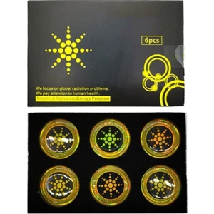 6 Adet Telefon Radyasyon Önleyici Etiket - Emf Koruyucu Sticker Seti - Tüm Tablet - Telefon Uyumlu