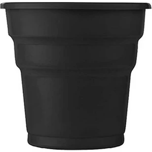 Renkli Plastik Bardak 25 Adet Siyah