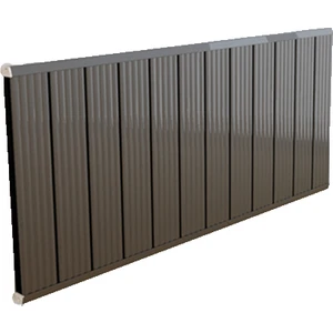 Alüminyum Panel Radyatör Ekol 600 x 400 Ral 7016 Antrasit Gri