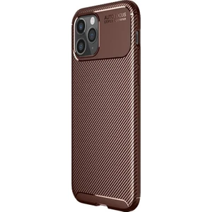 Apple iPhone 12 Pro Deep Dizayn Auto Focus Tasarımlı Kılıf Kahverengi