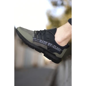 Haki Erkek Cilt Sneaker 0012SANTO