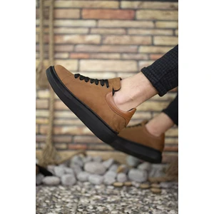 Süet Taba Siyah Erkek Sneaker 0012360