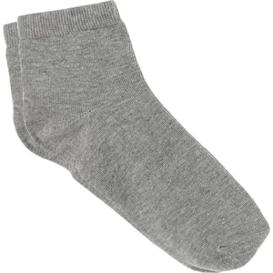 12'Li Paket Ekonomik Unisex Patik Çorap Gri