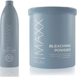 Maxx Deluxe Saç Açıcı Gri Toz Oryal 1 kg + 20 Volume Krem Oksidan 1000 ml