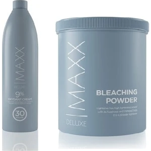 Maxx Deluxe Saç Açıcı Gri Toz Oryal 1 kg  +  30 Volume Oksidan Krem 1000 ml