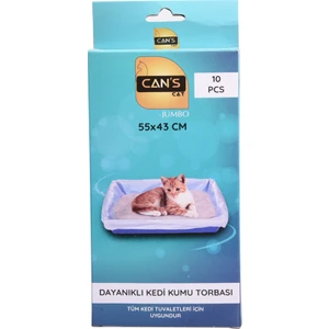 Dayanıklı Kedi Kumu Torbası 55 x 43 cm 10 Adet