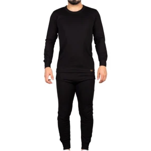 Siyah Alt Üst Takım Termal Içlik Bere Hediyeli