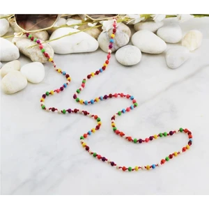 Karışık Renk Ahşap Boncuk Kadın Gözlük Ipi