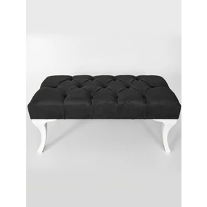 Gema Hünkar Puf Bench Siyah 90 Cm. 1. Sınıf Silinebilir  Kumaş