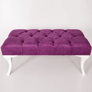 Gema Hünkar Puf Bench Mor 90 Cm. 1. Sınıf Silinebilir  Kumaş