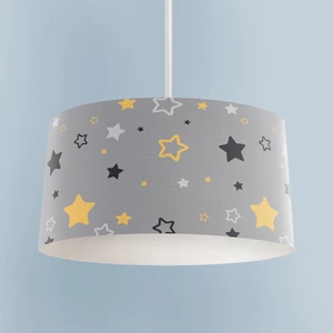 Mekta Home Gri Zemin Üzerine Yıldız Desenli Avize