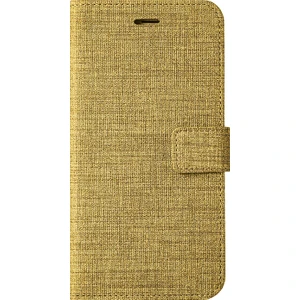 Fitcase Samsung Galaxy A71 (A715) Kılıf Fitcase Fabric Kapaklı Cüzdanlı Gold