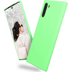 Fitcase Samsung Galaxy Note 10 (N970) Kılıf Nano Lansman Silikon Arka Kapak Yeşil