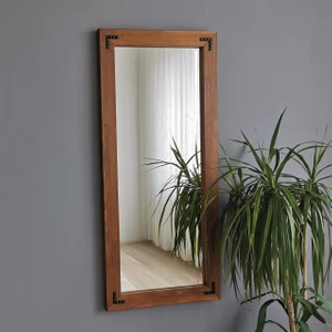 Neostill - Ahşap Ceviz Boy Ayna 50X110
