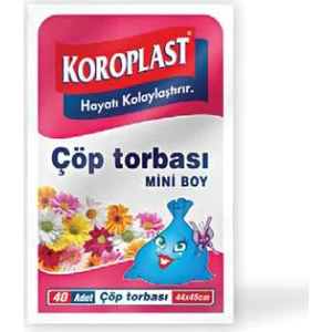 Premium Çöp Torbası Mini Boy 44 x 45 cm 40'lı