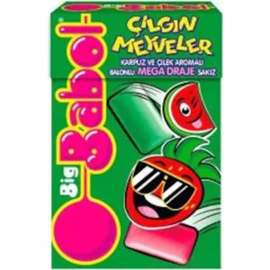 Big Babol Box Çilek Karpuz Mega Draje Sakız 20 x 40 gr
