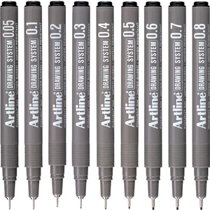 Drawing System Teknik Çizim Kalemi 9'lu Tam Set
