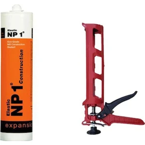 Np1 Ms Polimer Kartuş 290 ml Beyaz Mastik Elastik Boyanabilir + Silikon Tabancası