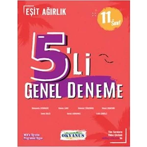 Okyanus Yayınları 11. Sınıf 5'li Eşit Ağırlık Deneme