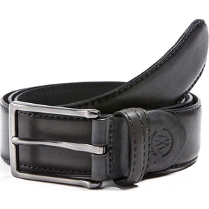 Koyu Gri El Yapımı Klasik Deri Kemer