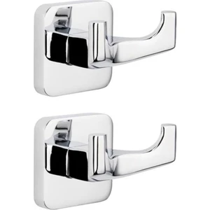 Kare 71723 İkili Bornoz Askılık Krom 2 li Set