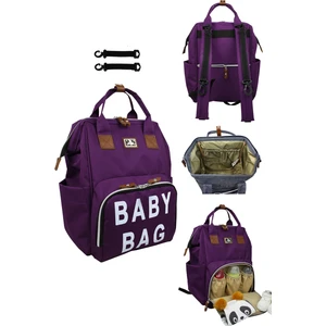 Roma Baby Bag Anne Bebek Bakım Sırt Çantası -Mor