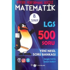 İdol Yayınları 8. Sınıf Yüksel Performans Matematik Soru Bankası