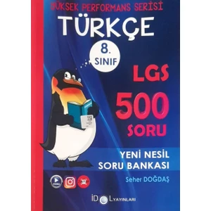 İdol Yayınları 8. Sınıf Yüksek Performans  Türkçe Soru Bankası