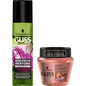 Saç Bakım Maskesi 300 ml+Gliss Sıvı Saç Kremi 200 ml 2'li Set