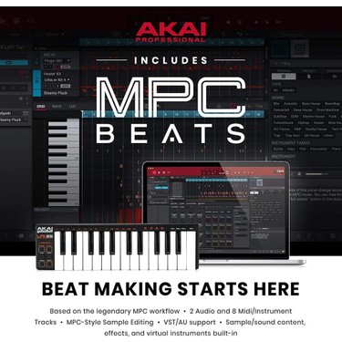 Akaı Professional LPK25 | Usb-Powered Mıdı Keyboard Fiyatı