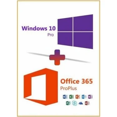 Microsoft Windows 10 Pro Lisans Anahtarı + Microsoft Office 365/2016 Pro Plus Dijital