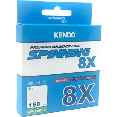 Kendo Spinning 8x Fighting ( Apple Green ) Örgü Ip Olta Misinası 150