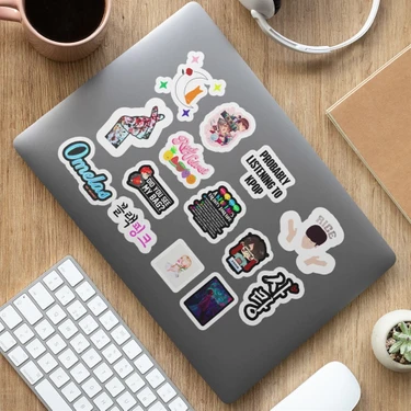 kpop stickers  Sticker tasarımı, Çıkartma, Çizim eğitimleri