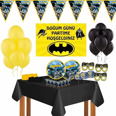 Afisli Batman Betmen Dogum Gunu Parti Malzemeleri Susleri Fiyati
